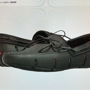 Men’s Swims Black Braided Lace Loafer  Sz: 12m  MSRP: $160